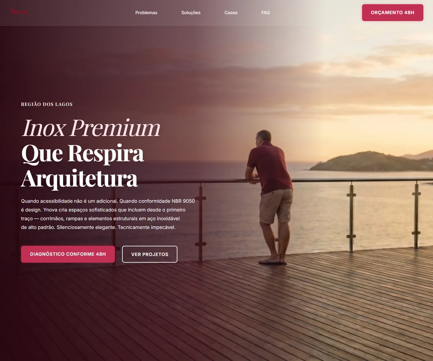 Miniatura do site de Ynova Inox
